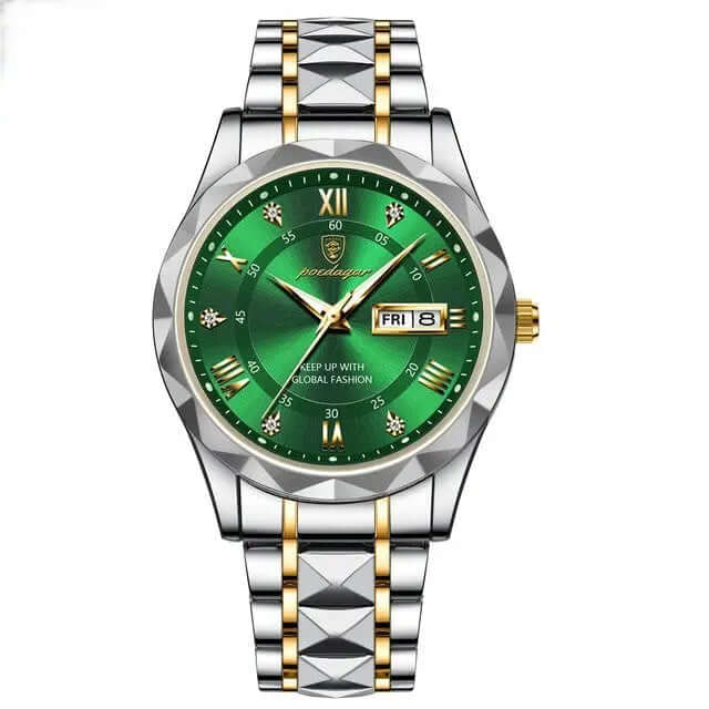 Hugo - Elegant ur med vandtæt display og tidløs stil-Watches-Lundbutik-Sølvgrøn-Lund Butik