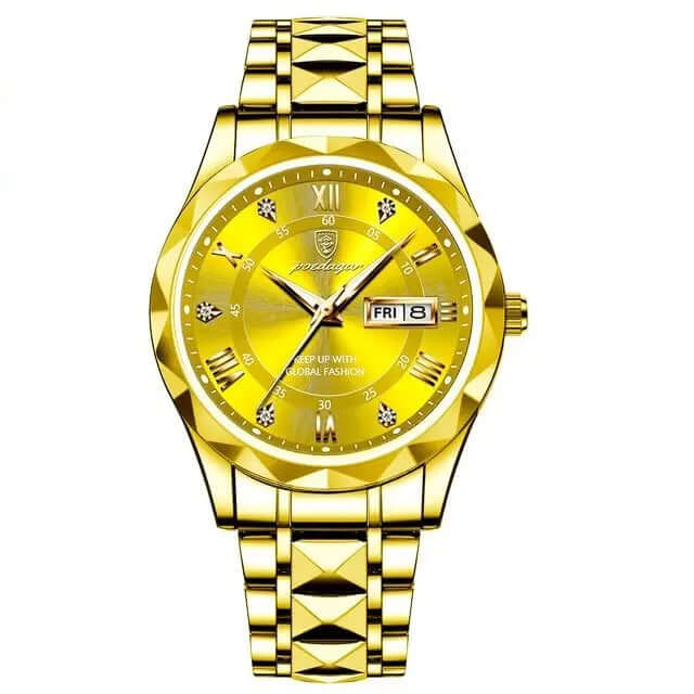 Hugo - Elegant ur med vandtæt display og tidløs stil-Watches-Lundbutik-Guld-Lund Butik
