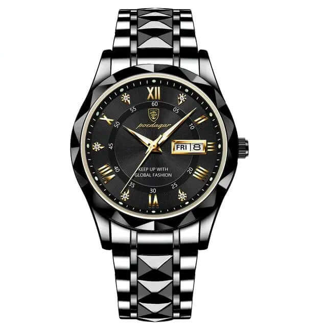 Hugo - Elegant ur med vandtæt display og tidløs stil-Watches-Lundbutik-Sort-Lund Butik