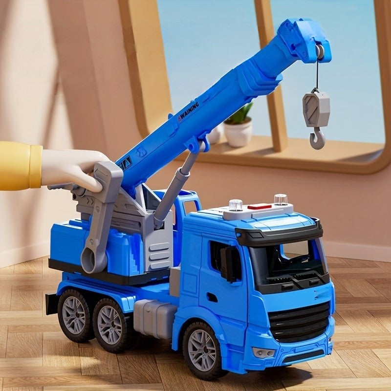 CranePro - Kran lastbil legetøj med realistiske lyde og bevægelig kranarm