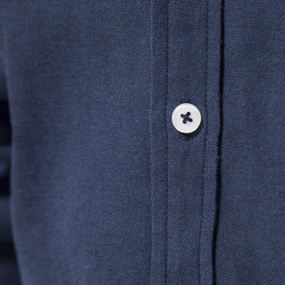 Alaric - Slim fit skjorte med turndown krave langt ærme og knapper Lundbutik