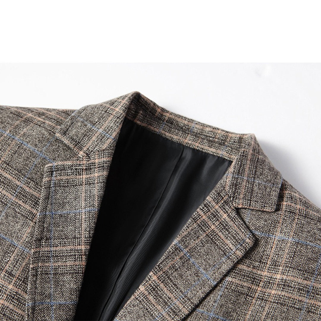 Claus - Smal pasform blazer med reverskrave og langærmede lommer Lundbutik