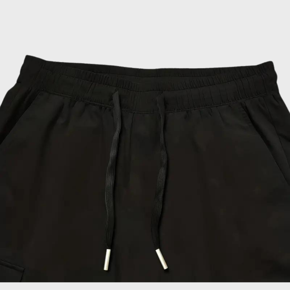 Adrean - Casual cargo bukser med løs pasform og justerbar snøre