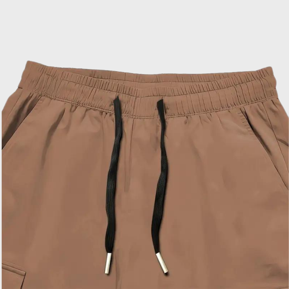 Adrean - Casual cargo bukser med løs pasform og justerbar snøre