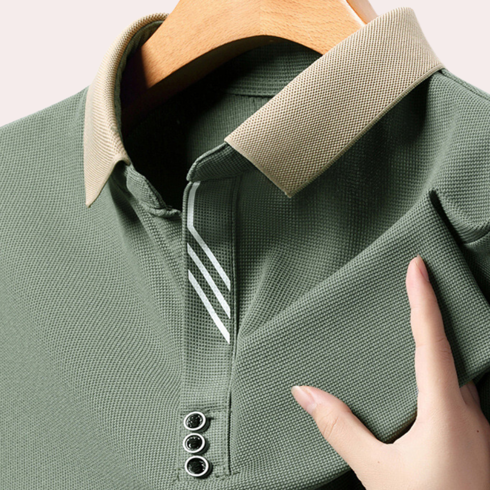 Adrean - Komfortabel slim fit skjorte med lange ærmer Lundbutik