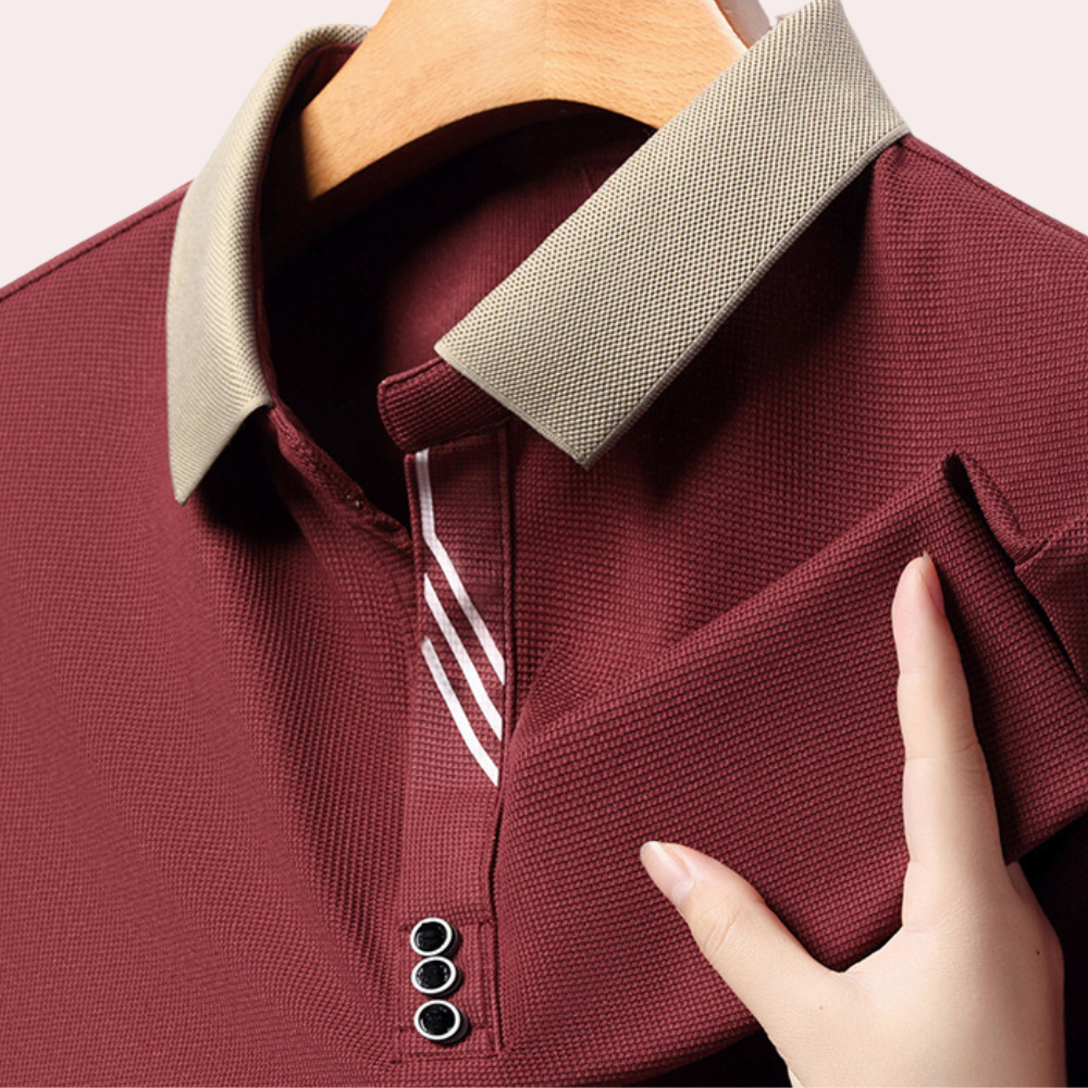 Adrean - Komfortabel slim fit skjorte med lange ærmer Lundbutik