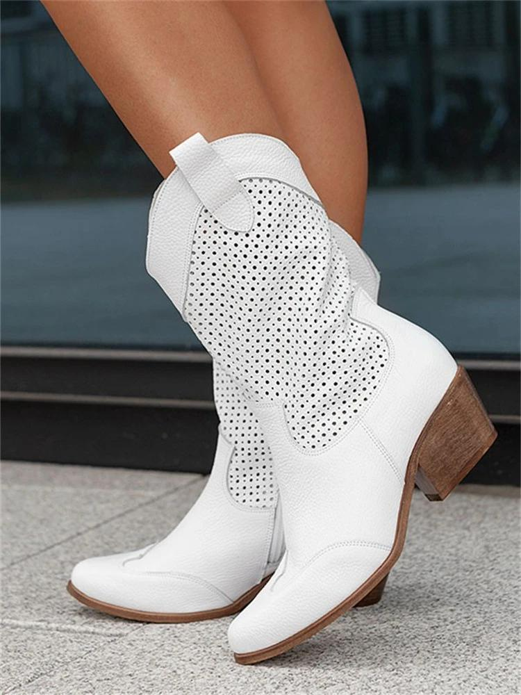 Lene - Behagelige støvler med cowboy-design