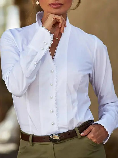 Scarlett - Stilfuld bluse med lange ærmer