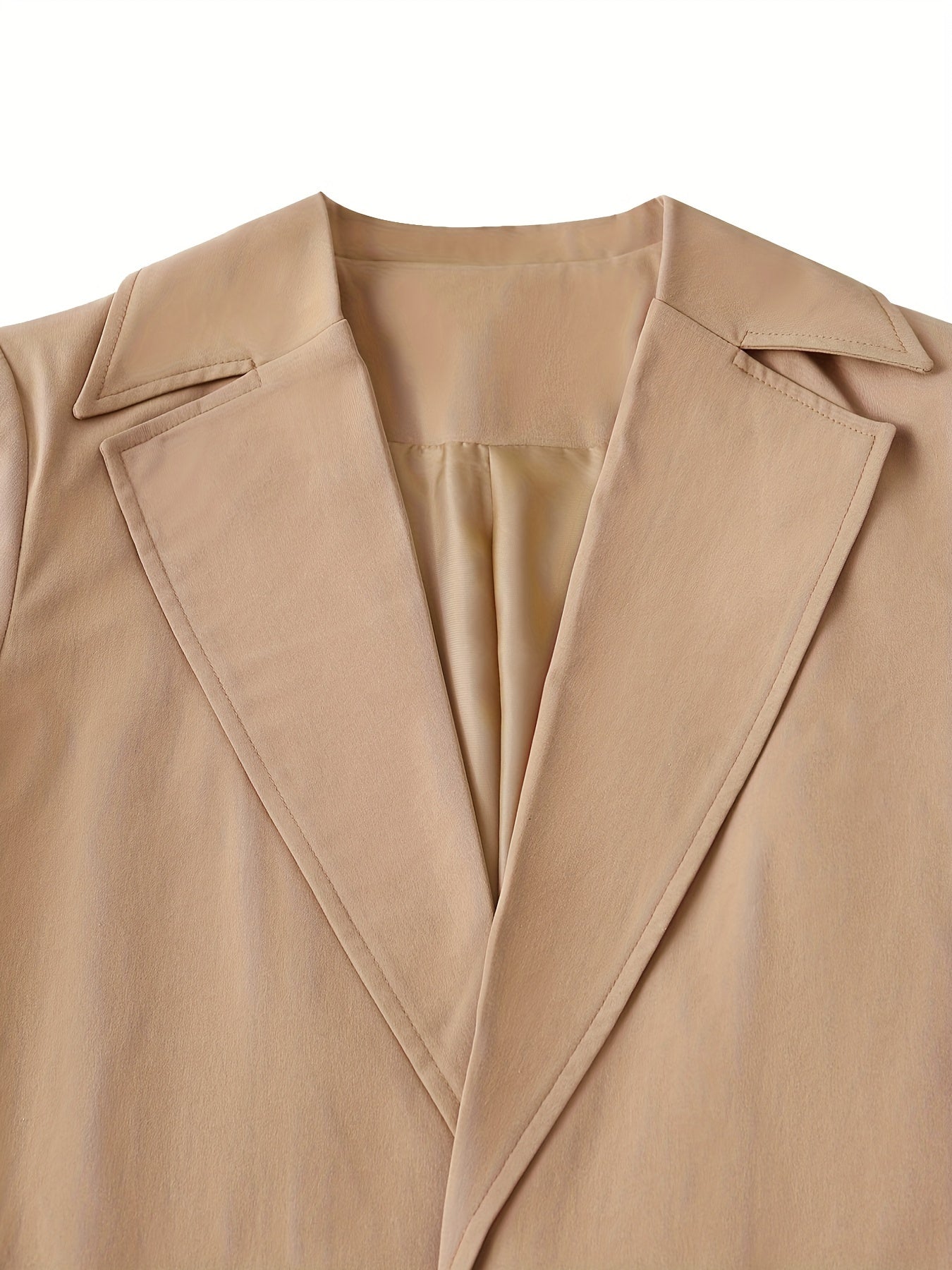 Liana – Blomstermønster 3-delt sæt med langærmet trenchcoat bukser og bandeau-top Lundbutik