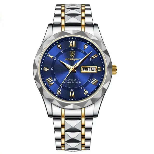 Hugo - Elegant ur med vandtæt display og tidløs stil-Watches-Lundbutik-Sølvblå-Lund Butik