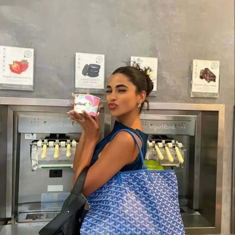 Camila – Rummelig Dame Tote Håndtaske med Indvendige Lommer-Handbags-Lundbutik-Blå-Standard-Lund Butik