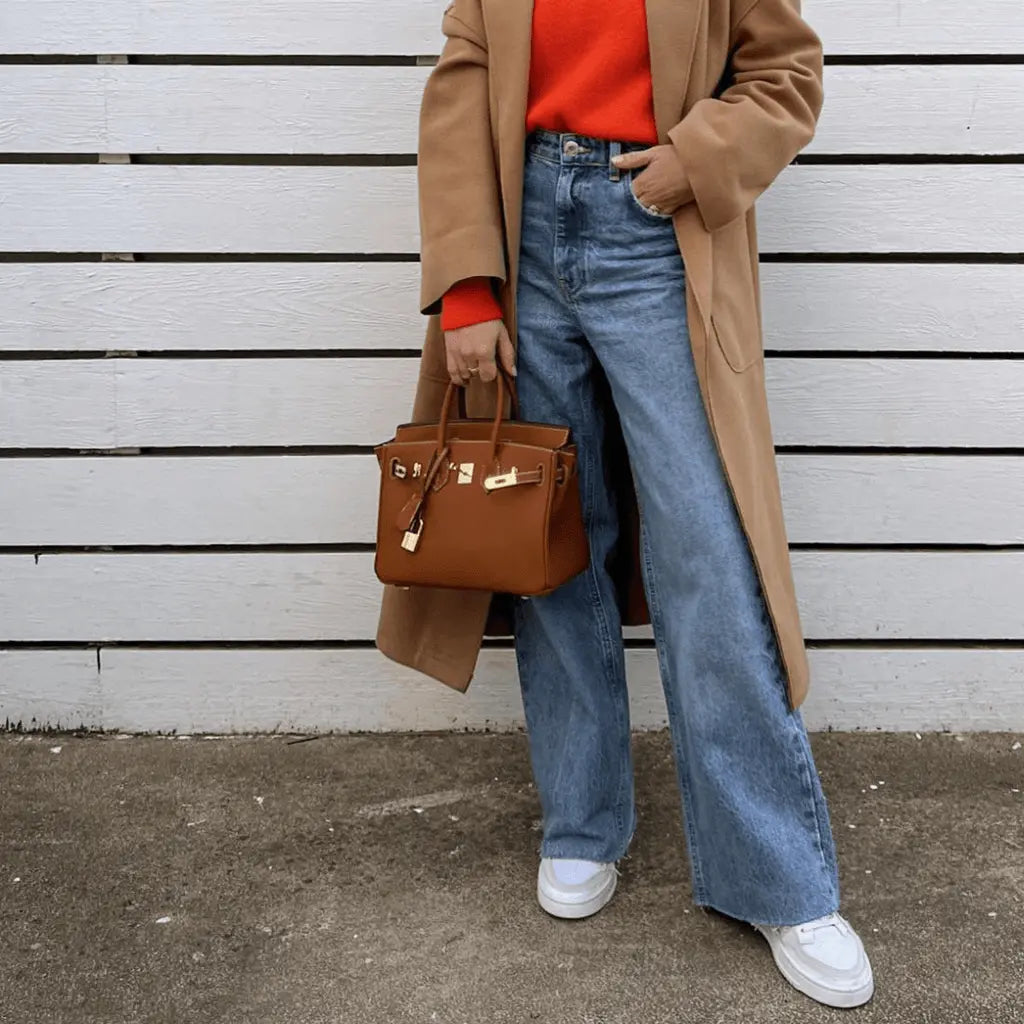 Isadora - Stilfuld håndtaske med justerbar rem og rummelig opbevaring-Handbags-Lundbutik-Lund Butik
