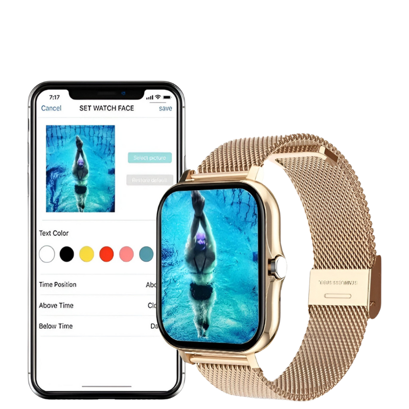 NexaBand - Stilfuldt Smartwatch med Health Monitor og Bluetooth Lundbutik