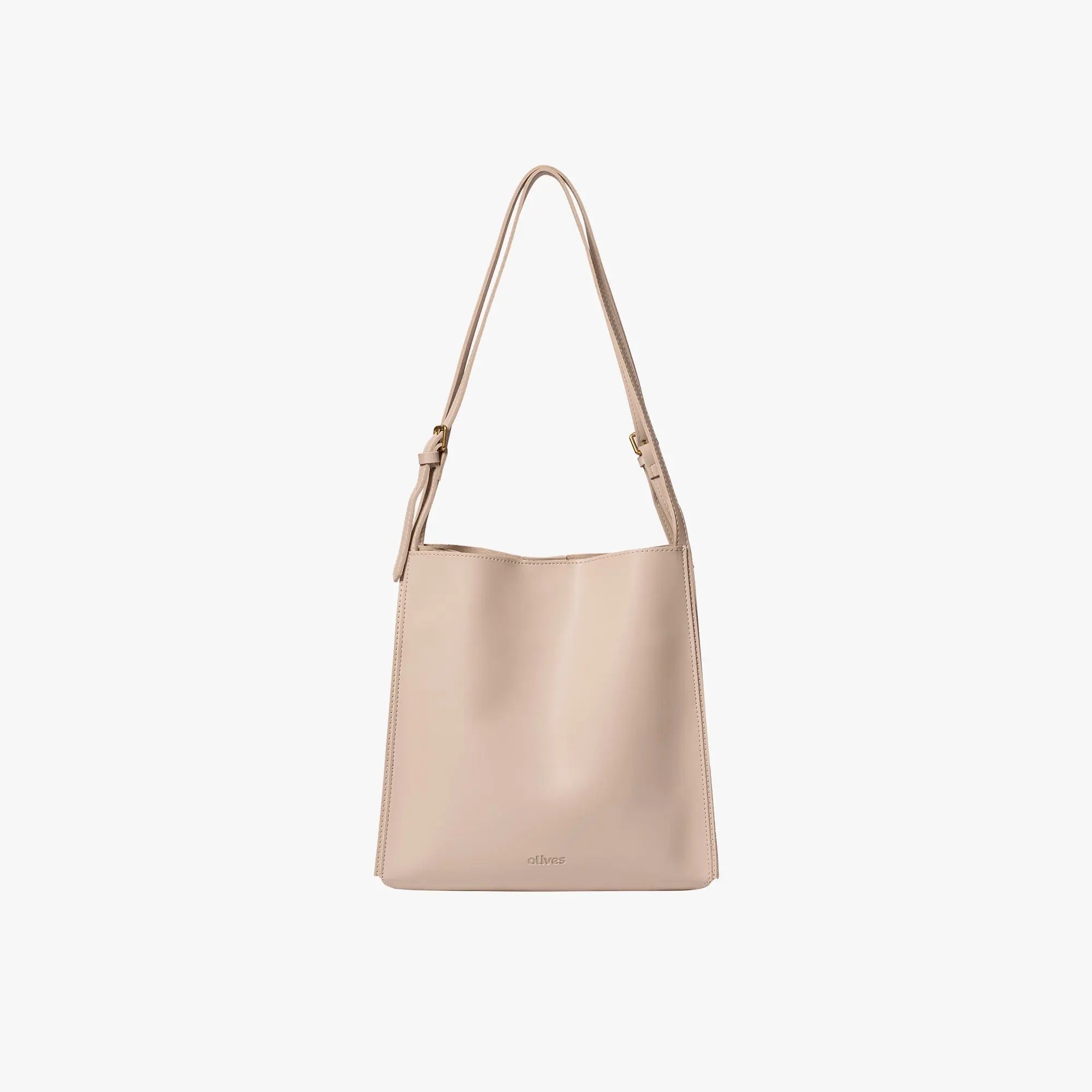 Hallie - Rummelig vegansk skuldertaske med justerbare stropper-Apparel & Accessoiries-Lundbutik-Khaki-Standard-Lund Butik