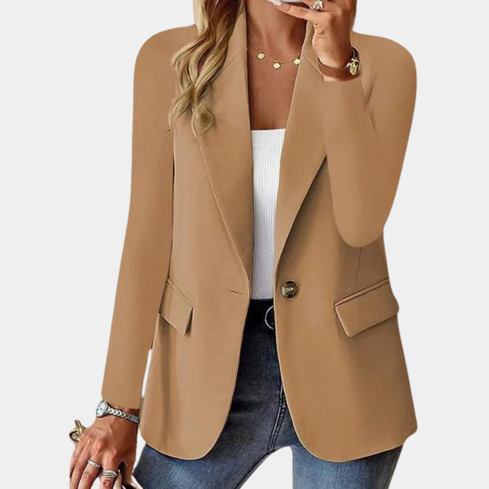 Alice – Elegant skræddersyet blazer med lange ærmer Lund Butik