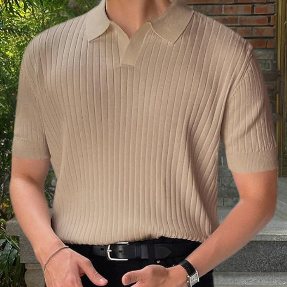 Arthur - Komfortabel slank pasform poloshirt med kort ærme Lundbutik