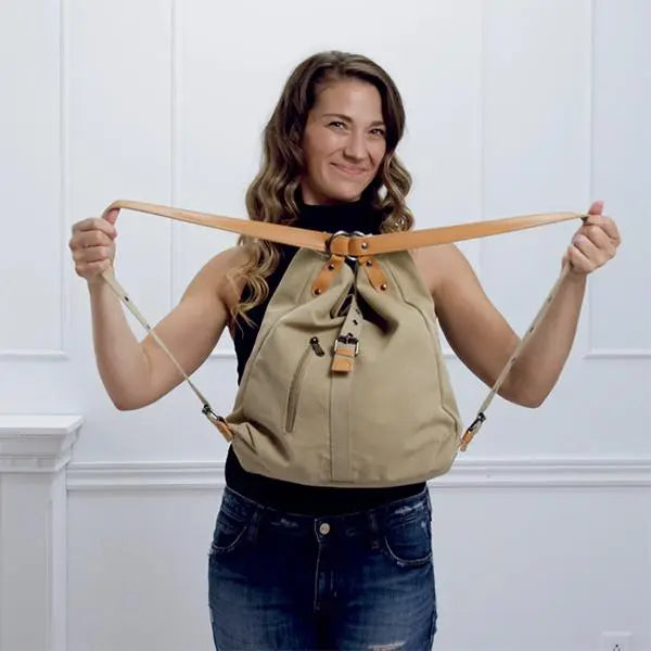 Imani - Stilfuld stor taske med transformerbare stropper-Apparel & Accessoiries-Lundbutik-Lund Butik
