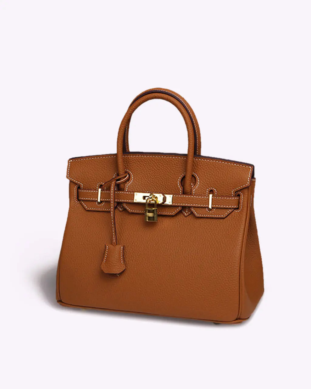 Isadora - Stilfuld håndtaske med justerbar rem og rummelig opbevaring-Handbags-Lundbutik-Brun-Standard-Lund Butik