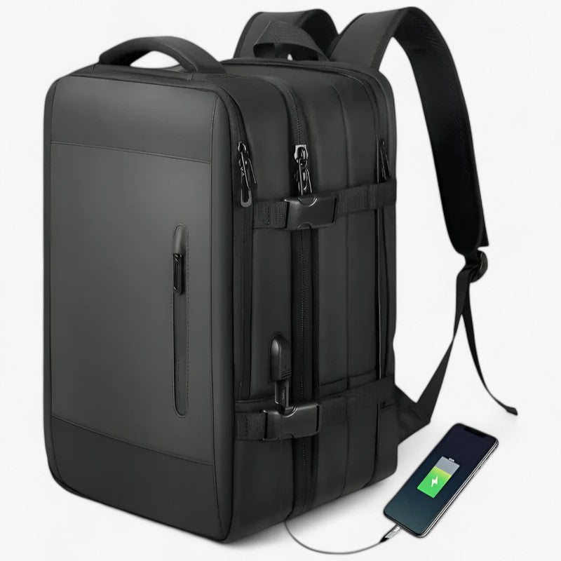 VoltPack - Rummelig anti tyveri rejserygsæk med USB opladningsport Lundbutik