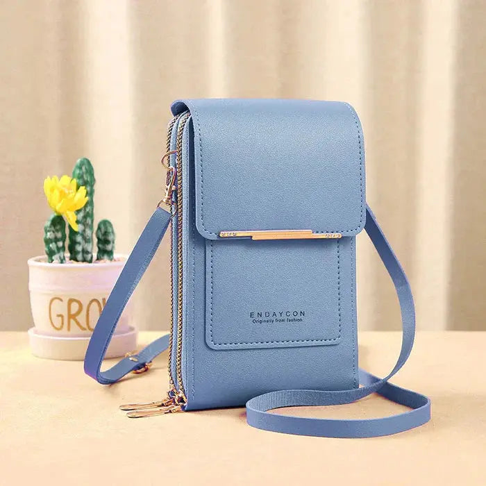 Lily - Kompakt pung crossbody taske med smart opbevaring-Apparel & Accessoiries-Lundbutik-Blå-Standard-Lund Butik