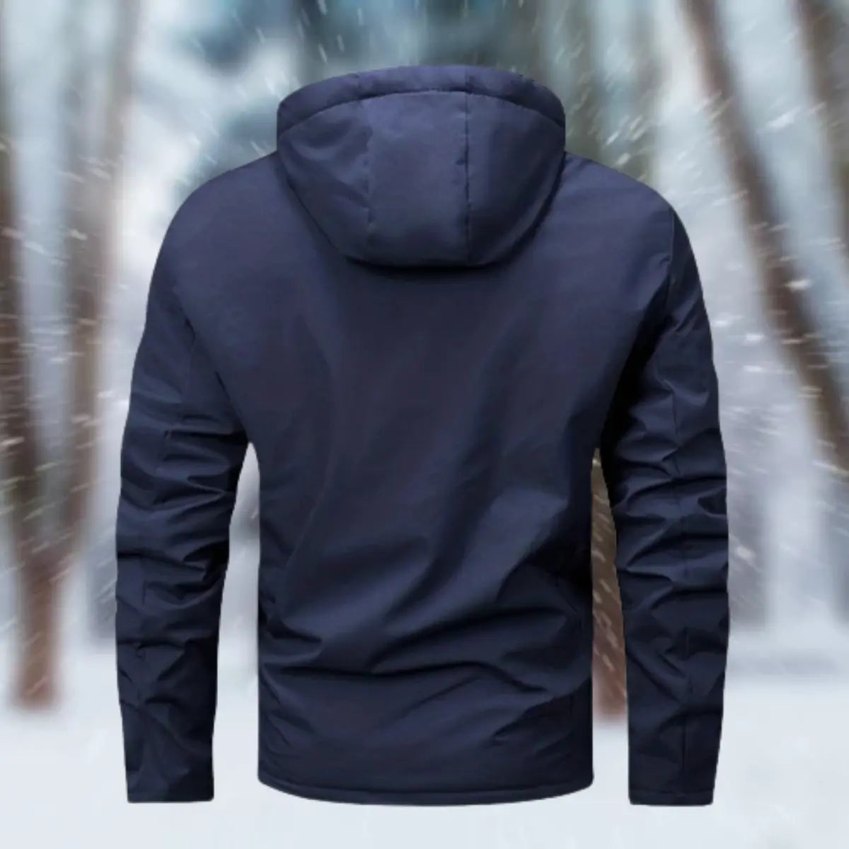 Henry - Langærmet vandtæt jakke med hætte og lommer-Jackets-Lundbutik-Lund Butik