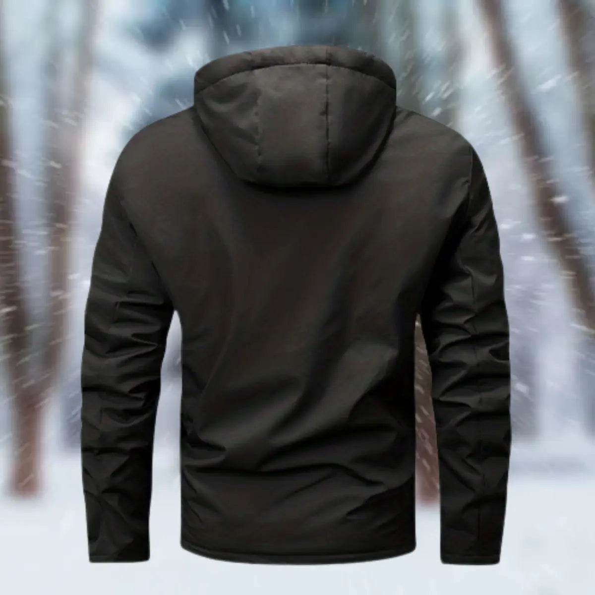 Henry - Langærmet vandtæt jakke med hætte og lommer-Jackets-Lundbutik-Lund Butik