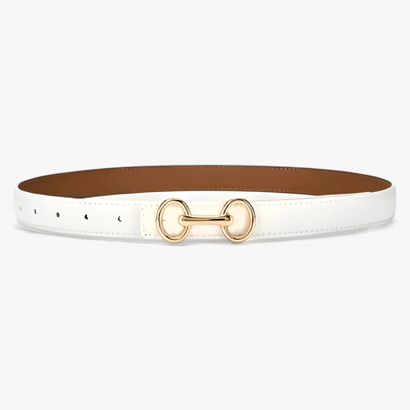 Alma - Slankt taljebælte med minimalistisk pin spændedesign Lundbutik