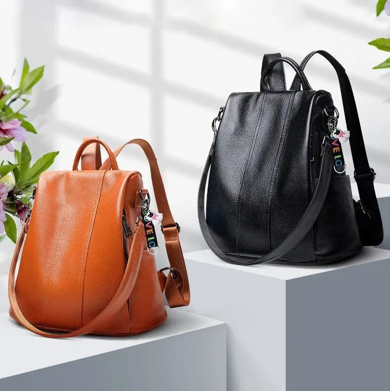 Emma - Elegant tyverisikret rygsæk med justerbare stropper-Apparel & Accessoiries-Lundbutik-Lund Butik